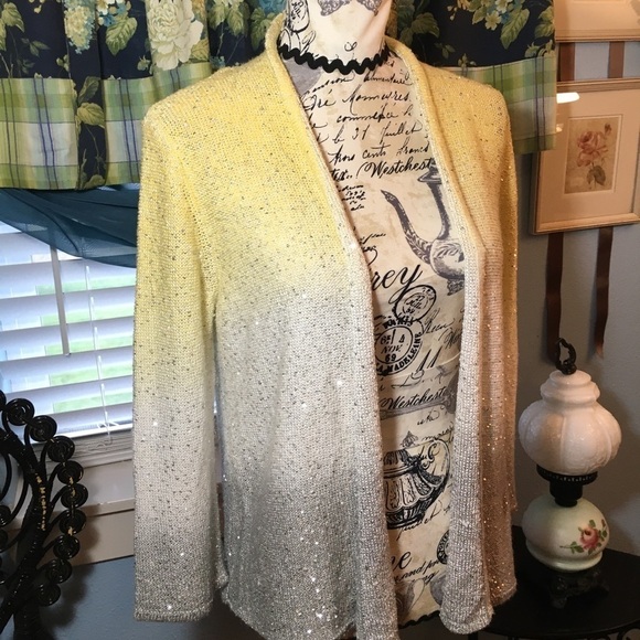 Alfred Dunner sparkling long sleeve cardigan - Picture 2 of 7